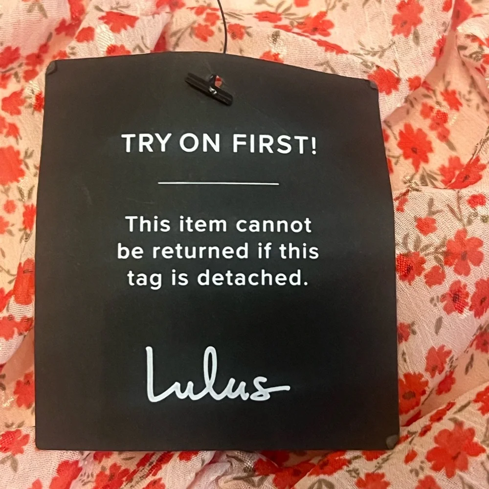 NWT Lulu’s Floral Print Ruched Short Sleeve Mini Dress - Picture 3 of 6